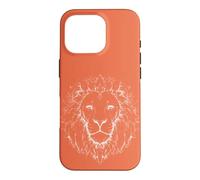 Lion Head Line Art Minimalist Case for iPhone 16 Pro