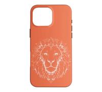 Lion Head Line Art Minimalist Case for iPhone 16 Pro Max