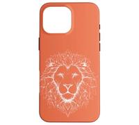 Lion Head Line Art Minimalist Case for iPhone 16 Pro Max