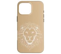 Lion Head Line Art Minimalist Case for iPhone 16 Pro Max