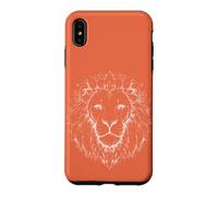 Lion Head Line Art Minimalist Case for iPhone XS Max