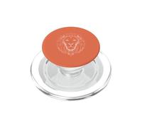 Lion Head Line Art Minimalist PopSockets PopGrip for MagSafe