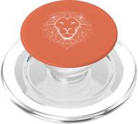 Lion Head Line Art Minimalist PopSockets PopGrip for MagSafe