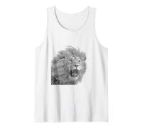 Lion Head Majestic Wild Animal Art Tank Top