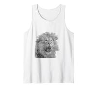 Lion Head Majestic Wild Animal Art Tank Top