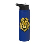Lion Head Majestic Wild Animal Stainless Steel Insulated Water Bottle