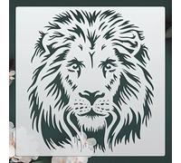 Lion Head Wall Stencils Template Reusable Spray PaintStencils for Craft Painting On Wood Craft Canvas Walls Wood Furniture Decorations DIY Scrapbooking
