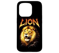 Lion Heavy Metal 80s Animal Rock Music Concert Rock N Roll Case for iPhone 15 Pro