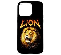 Lion Heavy Metal 80s Animal Rock Music Concert Rock N Roll Case for iPhone 15 Pro Max
