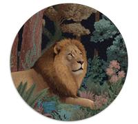 Lion in The Magical Forest Jigsaw Puzzles Challenge Toy Educational Games Home Decoration for Adults& Teenager Age 14 Years Up 1000pcs (67.5x67.5cm)