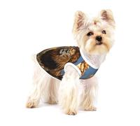 Lion in The Steppe Cotton Dog Shirt - Soft Breathable Dog Shirt for Dogs Cats Boy Girl Pet Tshirt,Suitable for Small Pets