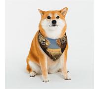 Lion in The Steppe Dog Bandana for Small Medium Large Dogs, Cat Dogs Kerchief Triangle Bibs Scarf for Girl Or Boy