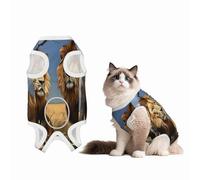 Lion in The Steppe Recovery Suit for Dogs Cats After Surgery, Soft Cotton Post-Surgery Suit for Male and Female Pet