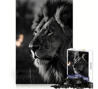 Lion in The Wild for Adults 1000 Piece Jigsaw Puzzle Brain Exercise Tension Relief Real Challenge Classic Xmas Gift (38x52cm)