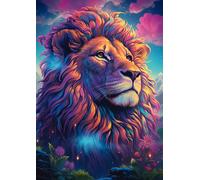 Lion in the Wind of Colour