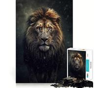 Lion Is Coming Jigsaws 1000 Pieces for Adults DIY Fun Clean Connection Pattern Build (38x52cm)