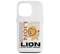 Lion Is My Spirit Animal Kawaii Cartoon Funny Lions Case for iPhone 13 Pro