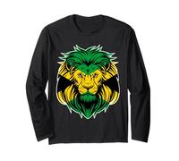 Lion Jamaica Independence Day Jamaican Pride Jamaica Flag Long Sleeve T-Shirt
