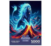 Lion Jigsaw Puzzles for Adult The Impossible Challenge 1000 Pieces Difficult Hard Jigsaw Puzzles for Man And Woman with Letters on Back 38x26cm/1000pcs