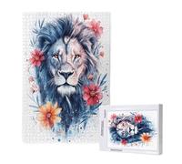Lion Jigsaw Puzzles for Adults 120 Piece, Animal Puzzles for Adults Wooden, Funny/Difficult/Impossible/Challenging Decompression Games, As a Birthday for Women and Men ML-1278