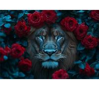 Lion Jigsaw Puzzles for Adults 2000 Piece Impossible Puzzle for Adults IQ Game Games Challenging Rose Jigsaws 2000 Pieces Toy for Women Men Gifts Home Beautiful Decoration Personalised P-937