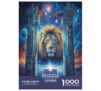 Lion Jigsaw Puzzles for Adults Challenging Puzzle Games The Impossible Challenge 1000 Pieces Difficult Hard Jigsaw Puzzles for Man And Woman with Letters on Back 38x26cm/1000pcs