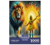 Lion Jigsaw Puzzles for Adults Educational Game The Impossible Challenge 1000 Pieces Difficult Hard Jigsaw Puzzles for Man And Woman with Letters on Back 70x50cm/1000pcs