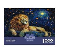 Lion Jigsaw Puzzles for Adults Gifts 1000 Pieces Fun Challenging Home Decors Brainteasing Wild Animal Jigsaw Puzzle for Women Men Adult 70x50cm/1000pcs
