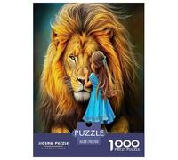 Lion Jigsaw Puzzles for Adults The Impossible Challenge 1000 Pieces Difficult Hard Jigsaw Puzzles for Man And Woman with Letters on Back 70x50cm/1000pcs