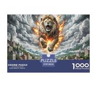 Lion Jigsaw Puzzles Great Gift for Adults 1000 Piece Family Challenging Toys Home Decors Wild Animal Jigsaw Puzzle for Women Men Adult 38x26cm/1000pcs