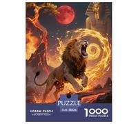 Lion Jigsaw Puzzles Puzzle for Adults Kids. 1000 Piece Great Gifts Challenge Toy Educational Games Home Decoration for Adults& Kids Age 14 Years Up 38x26cm/1000pcs