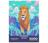 Lion Jigsaw Puzzles Puzzles for Adults Kids. 1000 Pieces Great Gifts Challenge Toy Educational Game Home Decoration for Adults& Kids Age 14 Years Up 70x50cm/1000pcs