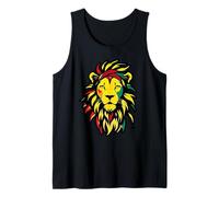 Lion Juneteenth Black History African American Flag Women Tank Top