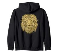Lion King of Predators, Lions Tanzania Lion's Head Zip Hoodie