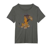 Lion King Scar Classic T-Shirt, Women's Plus, Asphalt Grey, 5X