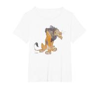 Lion King Scar Classic T-Shirt, Women's Plus, White, 2X