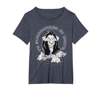 Lion King Scar I'm Surrounded By Idiots T-Shirt, Women's Plus, Heather Blue, 2X