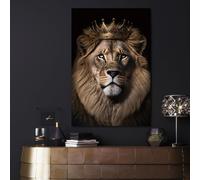 Lion King Tempered Glass Wall Art