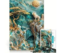 Lion Kings Realm Kintsugi Jigsaw for Teenagers1000 Pieces Brain Skill True Detail Pattern Assemble Christmas Idea (38x52cm)