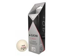 Lion L40 Table Tennis Balls (Pack of 3) in White Lion White