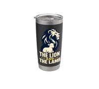 Lion Lamb Biblical Prophecy Stainless Steel Insulated Tumbler