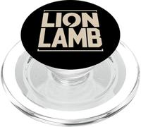 Lion Lamb Christian Jesus Symbol Faith Scripture PopSockets PopGrip for MagSafe