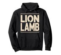 Lion Lamb Christian Jesus Symbol Faith Scripture Pullover Hoodie