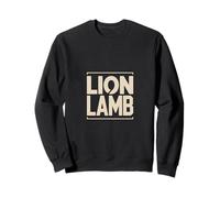 Lion Lamb Christian Jesus Symbol Faith Scripture Sweatshirt