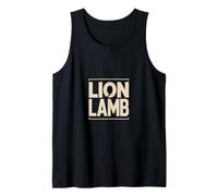 Lion Lamb Christian Jesus Symbol Faith Scripture Tank Top
