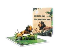 Lion Legacy 3D Father & Son Pop Up Father's Day Card