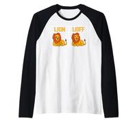 Lion Lioff Humorous Wildlife Wild Animal Lovers Raglan Baseball Tee