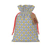 Lion Lions Head Lion Kids Blue Printing Fashion Bag Lightweight Drawstring Pouch With Kraft Tag For Christmas Halloween