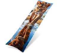 Lion Long Pillow Cover 50x150cm Body Pillowcase for Bed,King Size Pillowcase with Envelope Closure Decorative Side Sleeper Cushion Cover Giraffe Pillows Case with Zipper for Couch,Bedroom K0Z-122