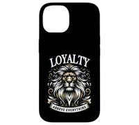 Lion loyalty strength honor crown statement motif Case for iPhone 14